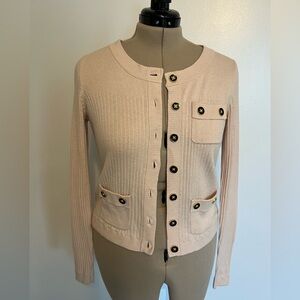 Cabi Light Pink Cardigan Sweater